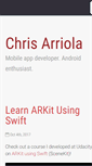 Mobile Screenshot of chrisarriola.me